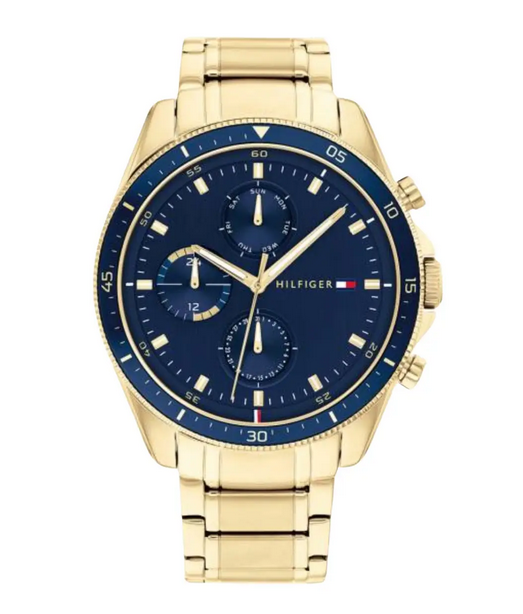 Herrenuhr Tommy Hilfiger Stahl-gelb/Stahlband